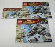 Lego 6869 Quinjet Aerial Battle Books 1 2 and 3 INSTRUCTION MANUAL BOOKLET