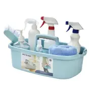 Large Plastic Shower Caddy Tote, Portable Storage Caddy Basket Organizer Blue
