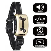 No Harm Vibration Sensor Dog Stop Barking Collar Anti-Bark Training Device