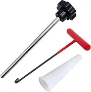 Enhanced Grip and Control with Tire Valve Stem Replacement Set Tire Valve Stem Core Quickly Replacement Tool Kit, 3pcs Black