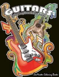 在飛比找博客來優惠-Guitars Coloring Book for Men: