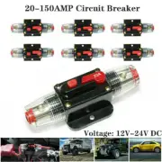 Home Solar System Waterproof Circuit Breaker Reset Fuse Inverter DC 12V-48V