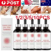 Oral Drinkable Sunless Tanning Drops, Watermelon Flavor Tanning Drops 60ml