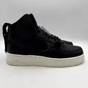Nike Air Force 1 High Black Sail PSNY Athletic Trainer Shoes 5.5 Mens AO9292-002