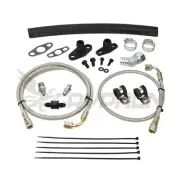 Turbo Oil Feed Return Line Kit 4G63 EVO 4 5 6 7 8 9 Precision PTE 5858 5862 6466 (for: Mitsubishi)