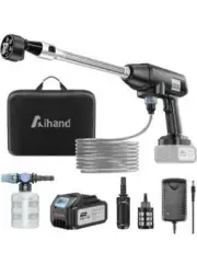 Aihand Cordless Pressure Washer, 652PSI Portable Power Cleaner with Rechargeable