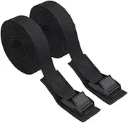 Lashing Straps Black Tension Strap 5M Adjustable Ratchet Tension Strap with Cam Buckles for Bike Hand Truck Motorcycle Truck Kayaks Luggage Hitch 2 Packs