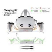 Universal Charging Dock Charger with Light TY-3867 for Quest 2/3/3S VR Headset