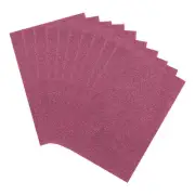 10 Sheets Glitter Foam Sheets Craft Adhesive Sheets EVA Foam Sheets Deep Pink