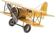 Retro Model Plane Vintage Aeroplane Toy Metal Plane Ornament Home Decor Airplane Model