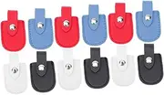 SHERCHPRY 3sets Nail Scissors Covers Durable Pu Cuticle Scissors Pouch Holder Stylish and Protective for Manicure Tools Convenient and Reusable Design 4pcs*3