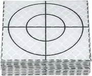 uxcell Survey Reflector Sheets 50x50mm, 30 Pcs Self-Adhesive Reflective Target Sheets Survey Target Mark Tape for Total Stations Check Shots Back Sights Monitoring, White