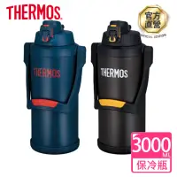 在飛比找momo購物網優惠-【THERMOS膳魔師】不鏽鋼大容量彈蓋真空保冷瓶3000m