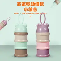 在飛比找蝦皮購物優惠-台灣現貨 三層奶粉盒、獨立分層奶粉格、兒童便攜式旋轉奶粉盒