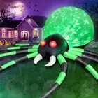 12FT Halloween Inflatables Spider Outdoor Decorations, Giant Blow up Spider with