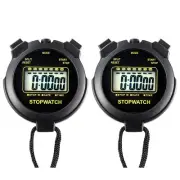 2 Pack Digital Sport Stopwatch Timer for Coaches Swimming Running Fitness