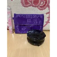 在飛比找蝦皮購物優惠-ANNA SUI 安娜蘇 絕版經典薔薇收納包/化妝包+蜜粉盒