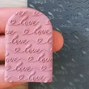 ROMANTIC Texture Mat for Polymer clay | Flexible Texture Stamp |