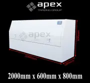 BRAND NEW TOOLBOX ALUMINIUM CHECKER PLATE TOOL BOX- UTE TRUCK STORAGE- 2068HCPWL