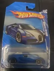 Hot Wheels Bugatti Veyron Satin Blue 02/10 MIP 2010