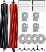 Accessory Set for Roborock Q Revo Master, Replacement Part Set for Roborock Q Revo Master, 1 Pair of Main Brushes, 4 Filters, 4 Dust Bags, 4 Cloths, 6 Side Brushes, 1 Small Brush