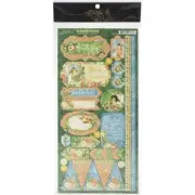 GRAPHIC 45 ~ JOY TO THE WORLD ~ Stickers ~ 2 Sheets