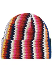 Missoni Zigzag-intarsia Wool-blend Beanie - Navy ONE SIZE