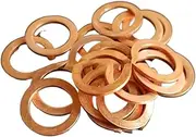 Flat Washer.Copper Flat Washer M15 Seal Gasket Inner Diameter 15mm Sealing Ring Thin Sheet T3 Red Copper Washer， Firmly and Durable (Inner Diameter : 15x25x2 (10pcs)) (Size : 15x19x1 (20pcs))
