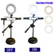 LED Selfie Ring Light With Tripod Phone Holdes Mic Stand For Makeup Live Stream