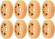 [Generic] Luggage Wheel Protector - Silicone Covers Anti-Noise Suitcase Wheel Protector,8X Roller Protective Case Caster Shoes, Wear-Resistant & Flower Texture, Luggage Accessories