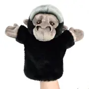 Lil Friends 26cm Gorilla Animal Hand Puppet Kids/Children Plush Toy Black 0m+