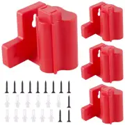 4PACK Tool Holder Mount Replace For Milwaukee M12 Tool Hanger With Screws Red╙