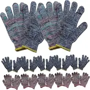 12 Pairs Floral Nylon Gloves Wear-resistant Gloves Outdoor Gloves Garden Gloves Puncture-proof Gloves Warm Gloves for Men Durable Gloves Gardener Gloves Fishing Non-slip Work