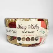 Moda MERRY MEDLEY Sandy Gervais JELLY ROLL 40 strips Quilt Fabric Cotton