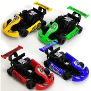 4x Pull Back Racing Kart Children's Educational Toy Formula Friction Car Toys