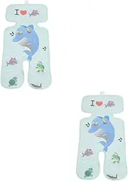CIMAXIC 2pcs Summer Stroller Cooling Pad Seat Cooling Mat Ice Silk Material Comfortable Portable Easy to Use