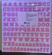 NEW Creative Memories - ABC/123 Stickers - BOLD Style - 5 Sets PINK