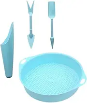 1 Set Miniature Planting Tool Set Plastic Gardening Shovels and Sifter for Planting Lightweight and Compact Gardening Tools for Easy Cultivation and Transplanting