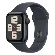 Apple Watch SE 40mm GPS Midnight Aluminium Case w/ Midnight Sport Band (S/M) [2nd Gen, MXE73ZP/A, 2024]