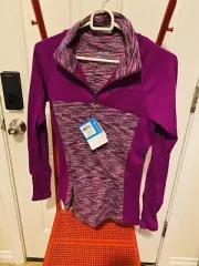 Columbia Women's Outer Spaced Half Zip Long Size S/P Purple
