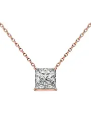 Lab Grown Diamonds 14K Rose Gold 5.00 ct. tw. Lab-Grown Diamond Necklace