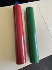 3 year calendered vinyl, burgundy 12m, forest green 6m