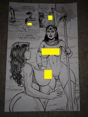 Massey CAVEWOMAN RETURN TO DANNIKEN 1 pg 2 - SEXY MERIEM SPLASH HUGE HEADLIGHTS
