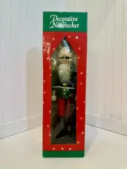 Vintage 15" Solid Wood Decorative Nutcracker Christmas - NEW IN BOX