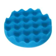 Buffing Sponge Pads 5" Polishing Wheel Waffle Finishing Grip Pad, Blue