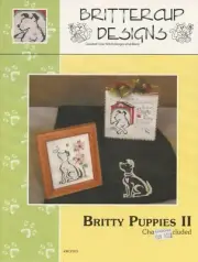Brittercup Designs Britty Puppies II Diggity Dog & Charms Cross Stitch Pattern