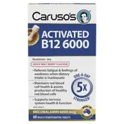 Caruso's Activated B12 6000Mcg 60 Tablets