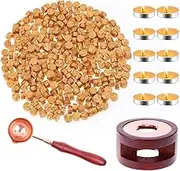 Sealing Wax, Paxcoo 312pcs Sealing Wax Kit with Warmer, Spoon for Stamp Letter Seal