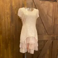 在飛比找蝦皮購物優惠-全新 ILEY伊蕾 粉色蕾絲洋裝