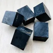 Solid Buffalo Horn Natural Black Smooth Block Laser Cut for Making Knife Handle